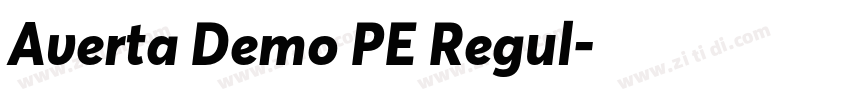 Averta Demo PE Regul字体转换